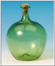 Ballonflasche grünes Glas 