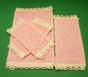 Handtuch Set rosa 