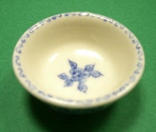  Waschschüssel Porzellan Dekor blau 