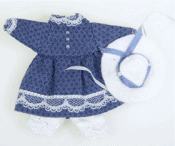 Kinderkleidung Kleid blau Mädchen 