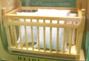 Kinderbett Kiefer hell mit Bettzeug