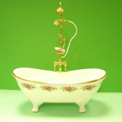Badewanne Porzellan Dresdner Rose 