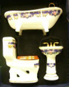 Badezimmerset mit Badewanne Royal Blue 