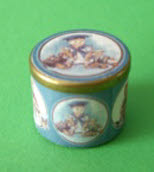 Blechdose blau nostalgisch