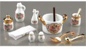 Deko Set für den Küchenherd Classic Rose 