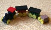 Eisenbahn Zug bemalt 