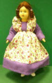 Biegepuppe Mädchen buntes Kleid 