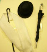 Herren Set Hut schwarz 