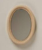 Spiegel Naturholz oval groß 