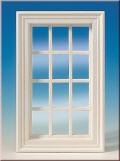  Sprossen Fenster 12-teilig weiss 