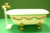 Badewanne rosa Girlande 