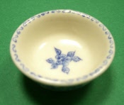 Waschschüssel Porzellan blau 