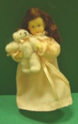 Künstlerpuppe Mädchen Mariechen mit Teddy Historic Erna Meyer 
