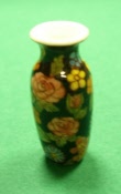 Vase Bodenvase handbemalt China Dekor dunkel 