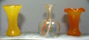 Vasen Set Glasvasen multicolor mundgeblasen 
