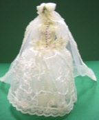 Schneiderpuppe Brautkleid creme