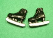 Schlittschuhe schwarz Zinn 