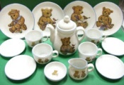  Kaffeeservice Puppenservice Teddybär 