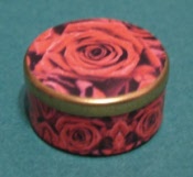 Blechdose rote Rose 