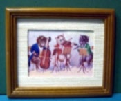 Babybild Katzen Musik Passepartout Rahmen 