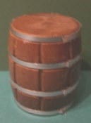 Weinfass lackiert groß 