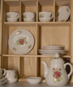 Kaffeeservice Puppenservice Ostfriesische Rose