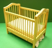Kinderbett Babybett Gitterbett Eiche Kiefer hell 