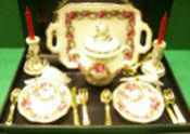 Speiseservice Rosenband 2 Personen 