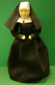 Künstlerpuppe Nonne Schwester Theodora Historic Erna Meyer 