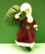 Weihnachtsmann Erna Meyer Porzellanpuppe 