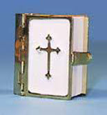 weisse Bibel Messing lesbar 